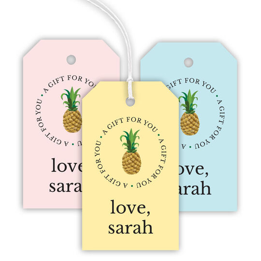 Pineapple Hanging Gift Tags